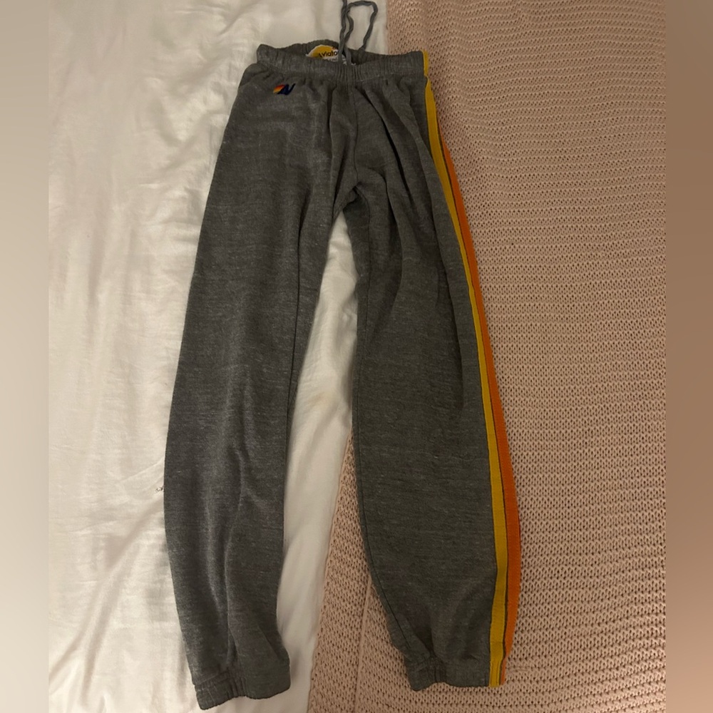 AVIATOR NATION STRIPED SWEATPANTS